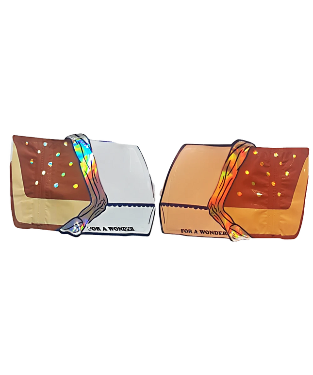 3.5g Colorful Graphic Shaped Mylar Bags - 50 Count