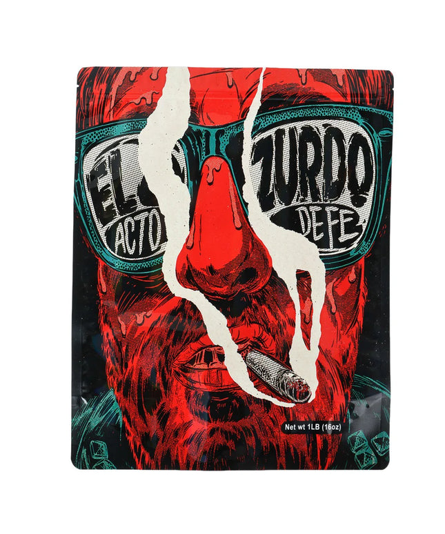 Mylar bag 1LB, herb Mylar Bags, Where to buy mylar bags, Custom mylar bags near me, Mylar Bags Wholesale. Packaging of El Zorro cigarillos with a red and black design.