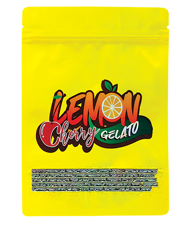 1oz Mylar Bags - Lemon Cherry Graphic, 50 Pack