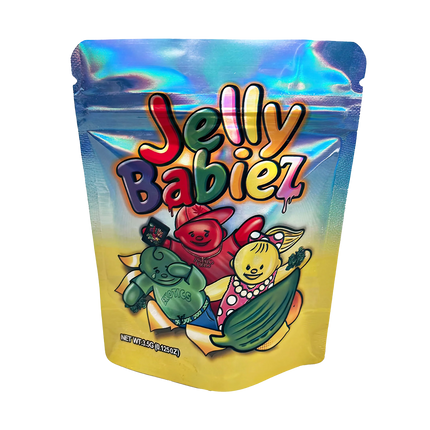 50 Pack 3.5g Mylar Bags – Jelly Candy Design