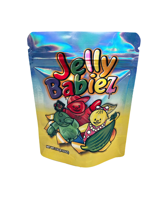 50 Pack 3.5g Mylar Bags - Jelly Candy Design