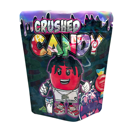 50 Pack 3.5g Mylar Bags – Crushed Candy Design