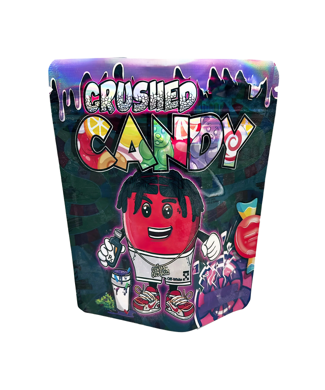 50 Pack 3.5g Mylar Bags - Crushed Candy Design