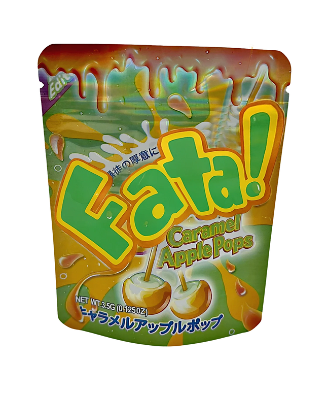 50 Pack 3.5g Mylar Bags – Caramel Apple Design