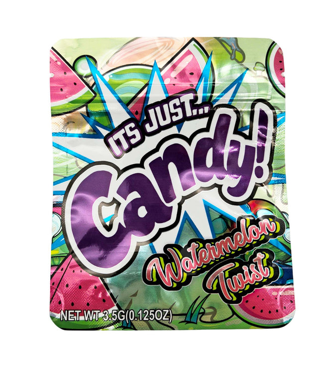 Its Just Candy Watermelon Twist 3.5g Exotic Mylar Bags - 50 Pack