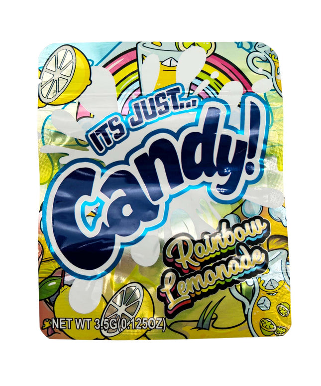 Its Just Candy Rainbow Lemonade 3.5g Exotic Mylar Bags - 50 Pack