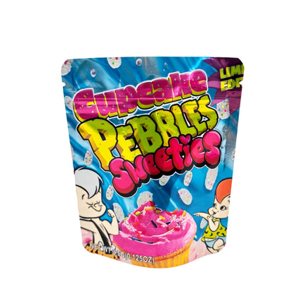 Cupcake Pebbles Sweeties 3.5g Exotic Mylar Bags – 50 Pack