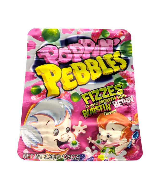 Poppin Pebbles Fizzes 3.5g Exotic Mylar Bags - 50 Pack