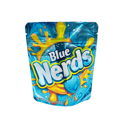 50 Pack 3.5g Blue Candy Design Mylar Bags