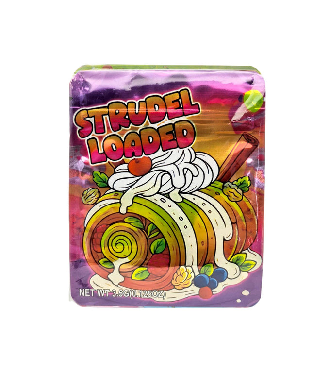 50 Pack 3.5g Loaded Strudel Decorative Mylar Bags