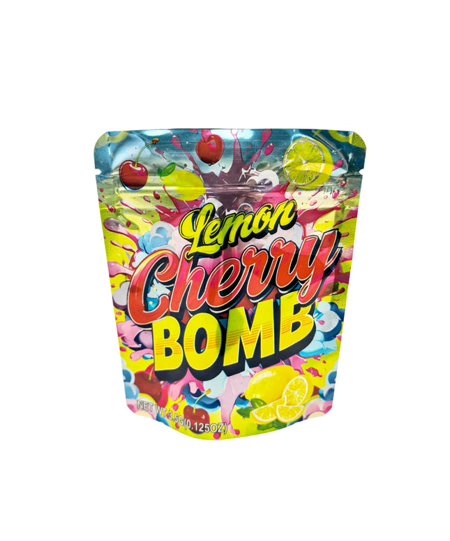 50 Pack 3.5g Lemon Cherry Design Mylar Bags