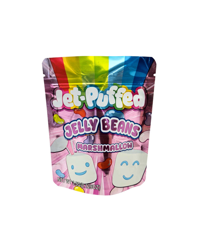 50 Pack 3.5g Jelly Bean Marshmallow Design Mylar Bags