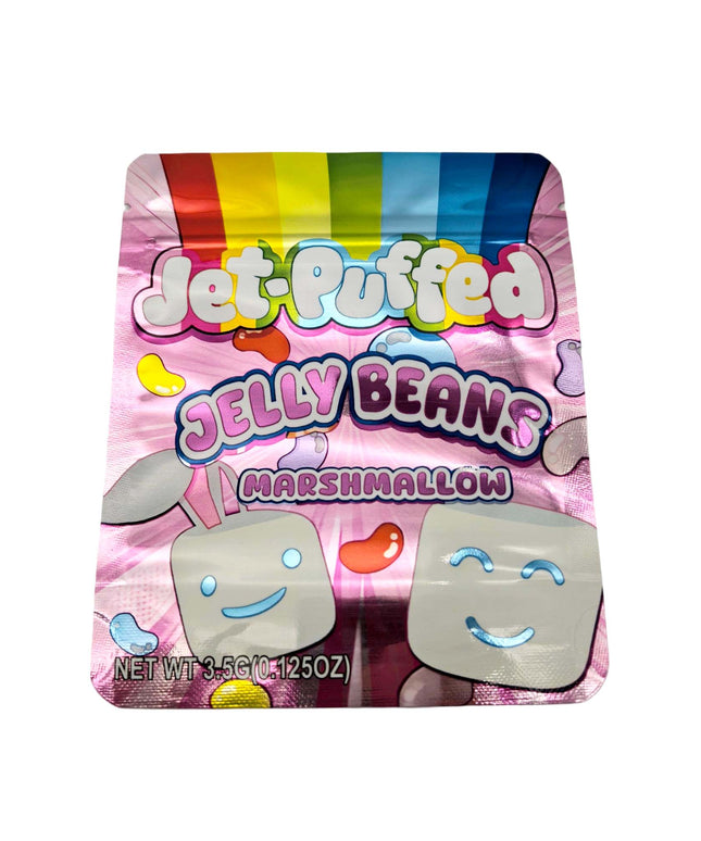 50 Pack 3.5g Jelly Bean Marshmallow Design Mylar Bags