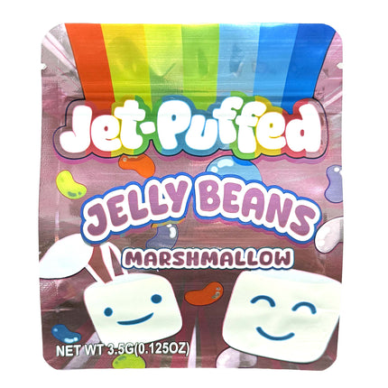 50 Pack 3.5g Jelly Bean Marshmallow Design Mylar Bags