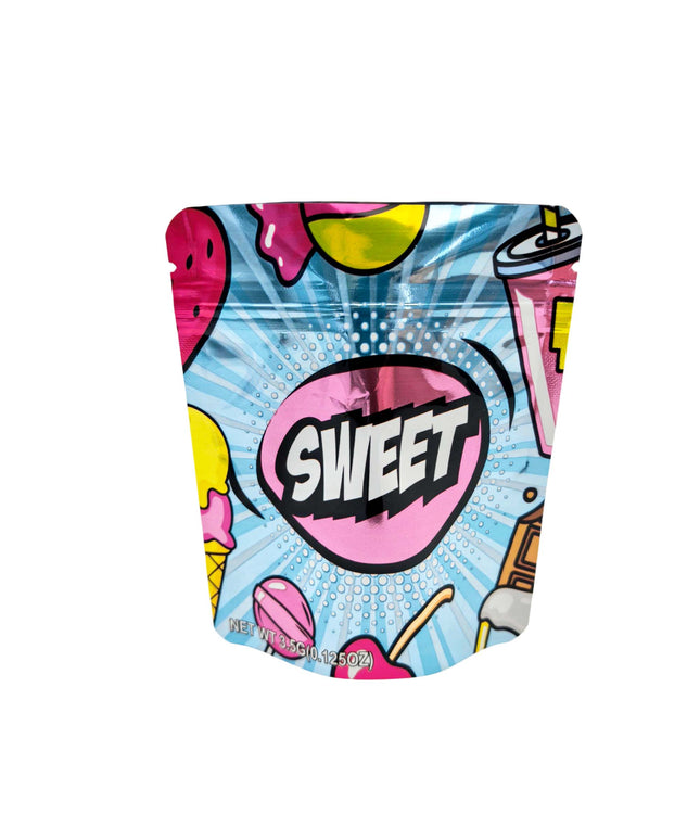 50 Pack 3.5g Sweet Theme Decorative Mylar Bags