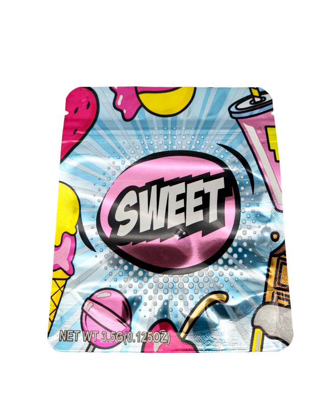 50 Pack 3.5g Sweet Theme Decorative Mylar Bags