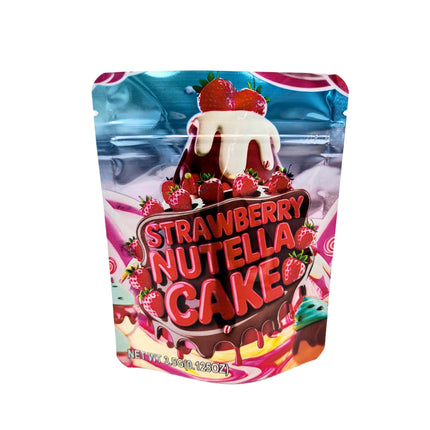 50 Pack 3.5g Strawberry Hazelnut Cake Mylar Bags