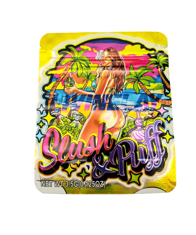 50 Pack 3.5g Slushy plush Decorative Mylar Bags