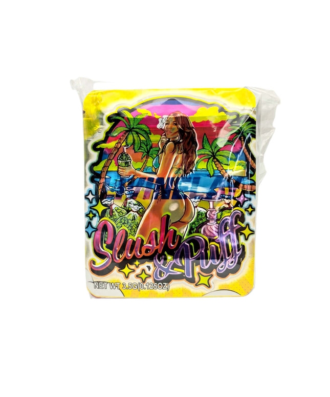 50 Pack 3.5g Slushy plush Decorative Mylar Bags