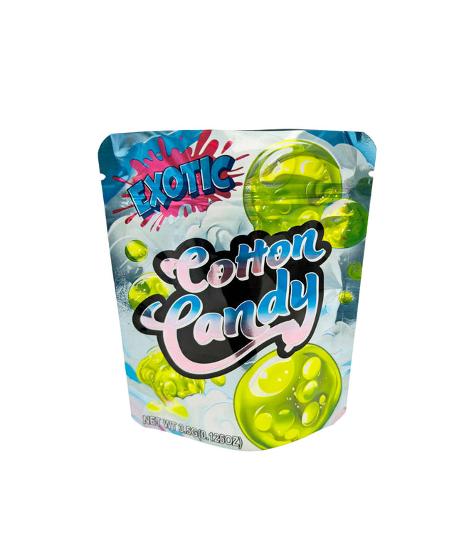 50 Pack 3.5g Exotic Cotton Candy Mylar Bags