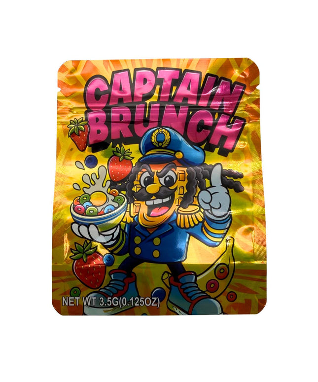 50 Pack 3.5g Captain Brunch Mylar Bags