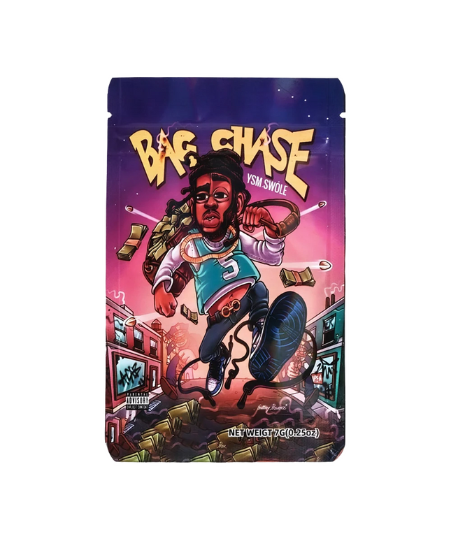 50 Pack 7g Mylar Bags - Bag Graphic Design