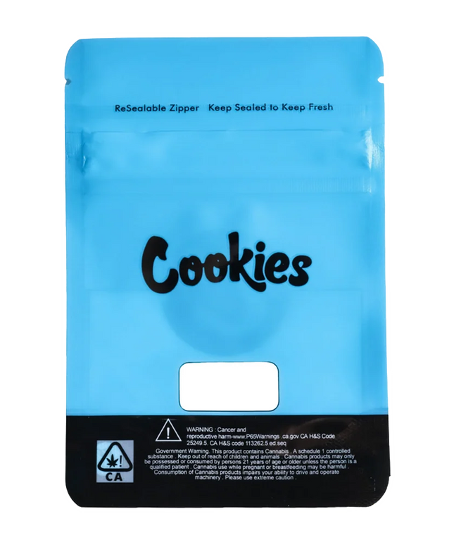 50 Pack 7g Mylar Bags - Cookie Graphic Design