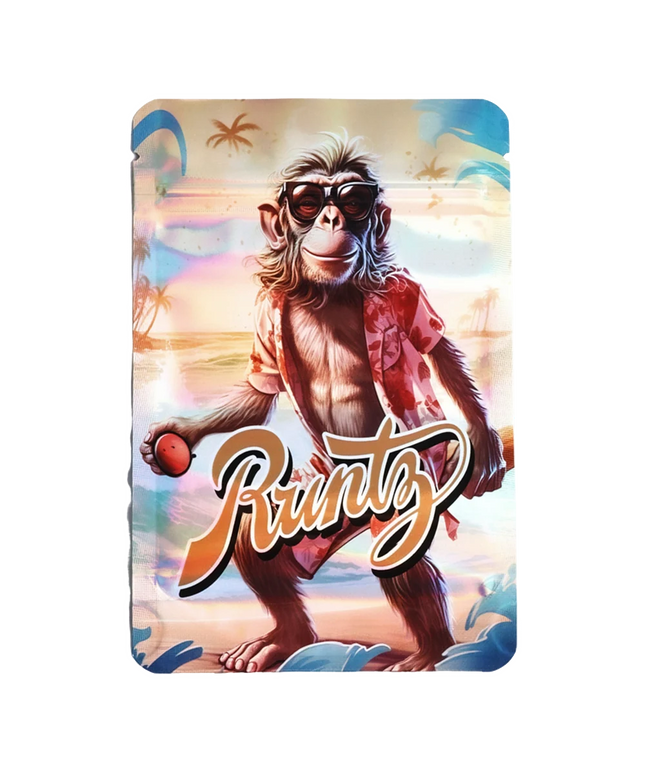 50 Pack 7g Mylar Bags - Monkey Graphic Design
