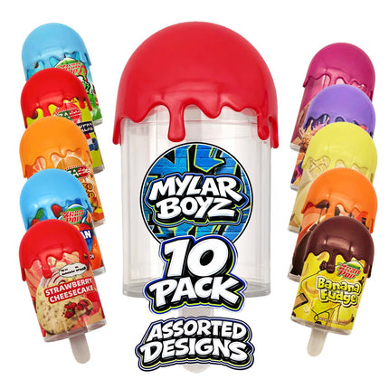 10 Pack 3.5g Popsicle Style Plastic Mystery Retail Packaging Pouches - Assorted Designs