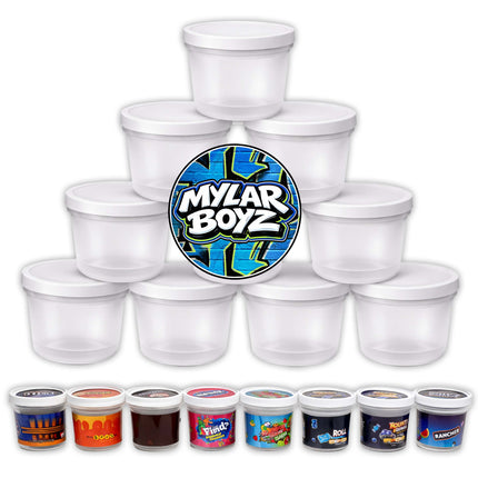 12 Pack 3.5g Popular Ice Cream Pint Style Mystery Retail Packaging Pouches - Assorted Designs