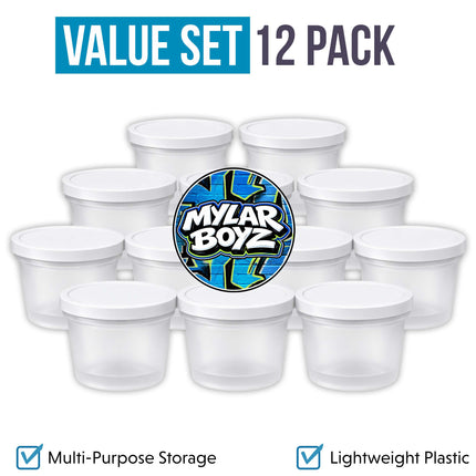 12 Pack 3.5g Popular Ice Cream Pint Style Mystery Retail Packaging Pouches - Assorted Designs