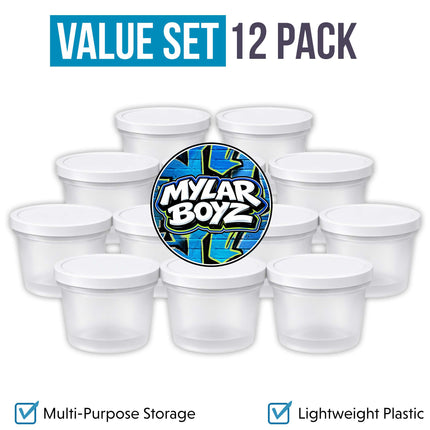 12 Pack 3.5g Premium Ice Cream Pint Style Mystery Retail Packaging Pouches - Assorted Designs