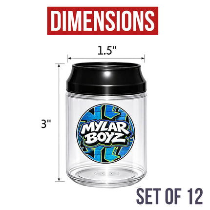 12 Pack 3.5g Soda Can Style Plastic Mystery Retail Packaging Pouches - Assorted Designs