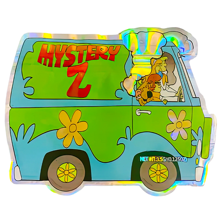 50 Pack 3.5g Shaped Mylar Bags – Mystery Design