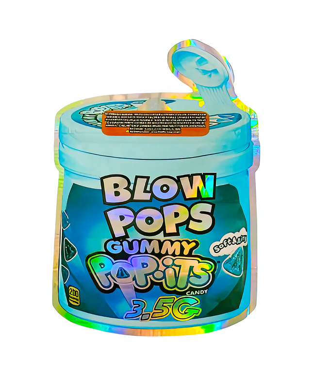 50 Pack 3.5g Shaped Mylar Bags - Gummy Candy Design
