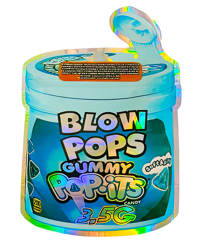 50 Pack 3.5g Shaped Mylar Bags - Gummy Candy Design