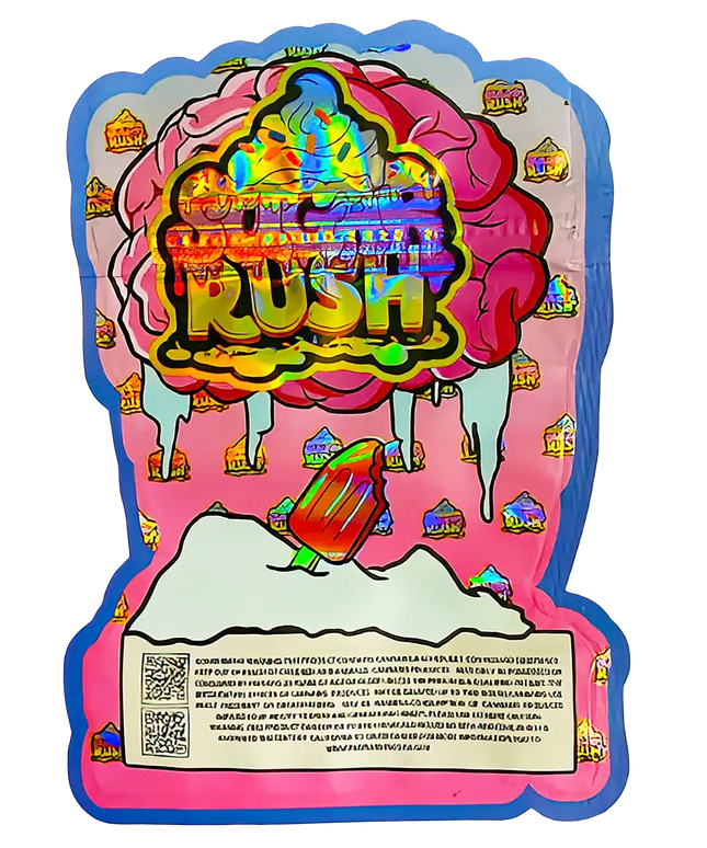 3.5g Shaped Mylar Storage Bag - Brain Freeze (50 Count)