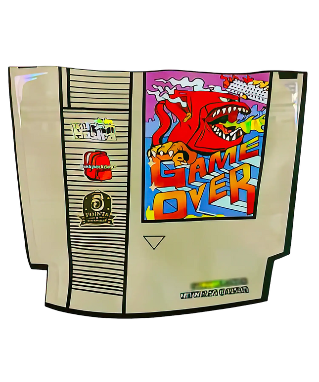 3.5g Shaped Mylar Storage Bag - Game Over (50 Count)