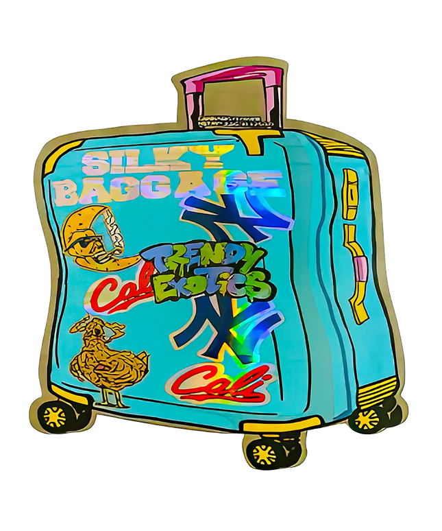 3.5g Shaped Mylar Storage Bag - Silky Storage Baggage Trendy(50 Count)