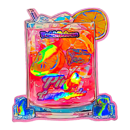 50 Pack 3.5G Shaped Mylar Bags - Decorative Graphic Design