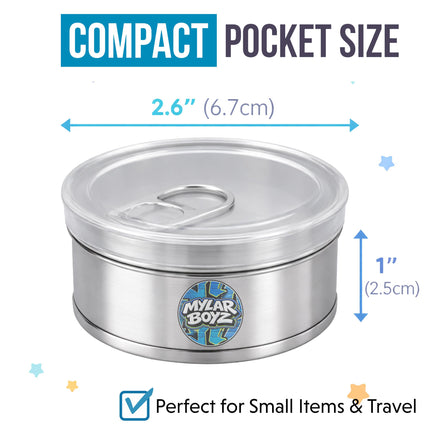 10 Pack 3.5g Pull Top Tin Can Mystery Retail Packaging Pouches  - Random Designs