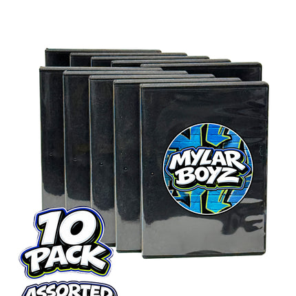 10 Pack 3.5g Mylar Bags with DVD Cases Mystery Retail Packaging Pouches - Assorted Designs