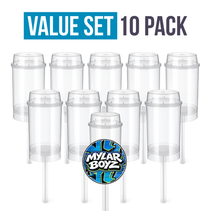 10 Pack 3.5g Push Up Plastic Mystery Retail Packaging Pouches - Assorted Designs