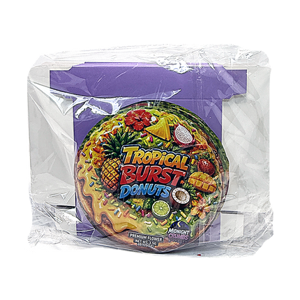 12 Pk Midnight Crumbs Shaped Bag & Window Box Set - Midnight Crumbs Tropical Burst Donuts