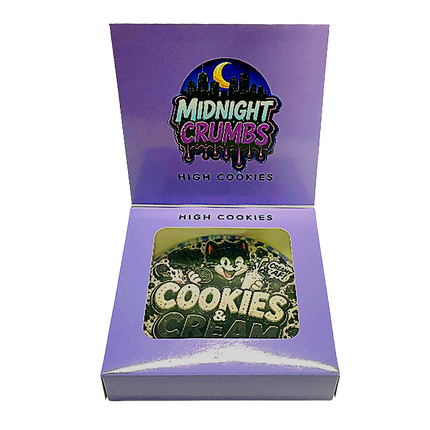12 Pk Midnight Crumbs Shaped Bag & Window Box Set - Midnight Crumbs Cookies & Cream