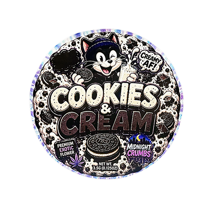 12 Pk Midnight Crumbs Shaped Bag & Window Box Set - Midnight Crumbs Cookies & Cream