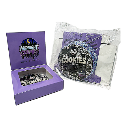 12 Pk Midnight Crumbs Shaped Bag & Window Box Set - Midnight Crumbs Cookies & Cream