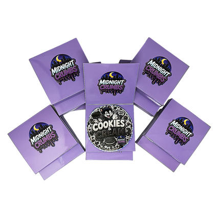 12 Pk Midnight Crumbs Shaped Bag & Window Box Set - Midnight Crumbs Cookies & Cream