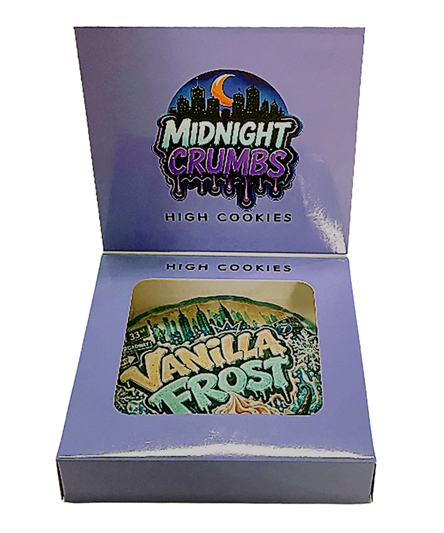 12 Pk Midnight Crumbs Shaped Bag & Window Box Set - Midnight Crumbs Vanilla Frost