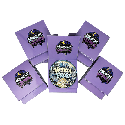 12 Pk Midnight Crumbs Shaped Bag & Window Box Set - Midnight Crumbs Vanilla Frost